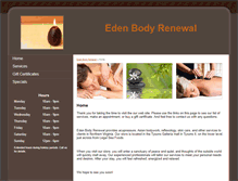 Tablet Screenshot of edenbodyrenewal.com